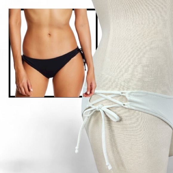 Rachel Pally White Side Tie Babylon Bikini Bottoms - Picture 1 of 8